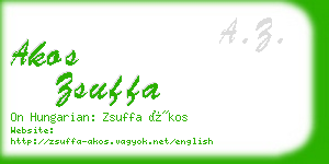 akos zsuffa business card
